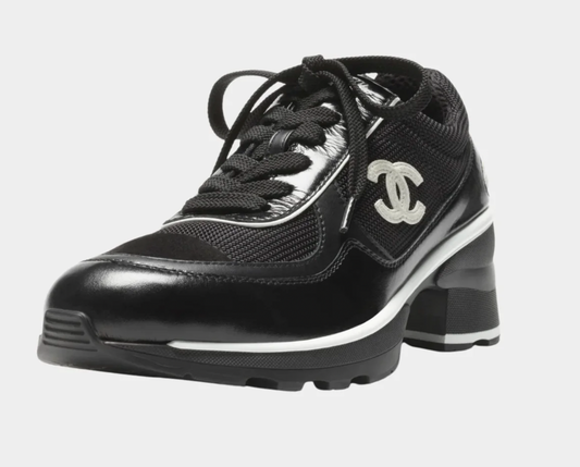 Chanel CC High-Top Trainer / Heel Sneaker