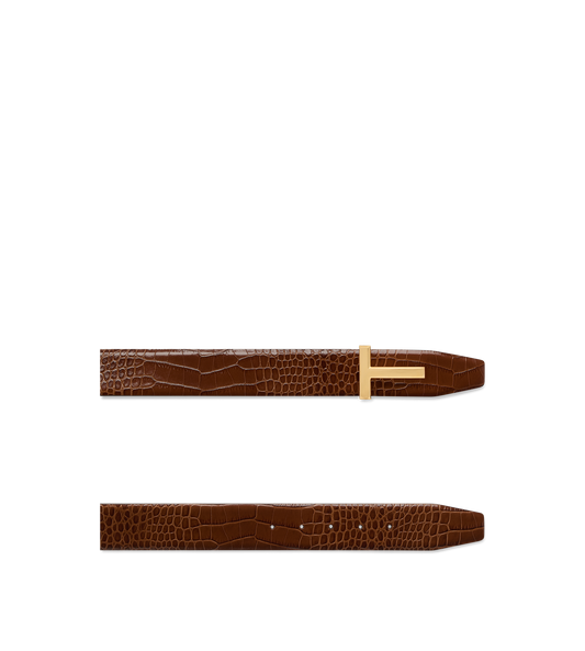 Printed Croc T Icon Reversible Belt