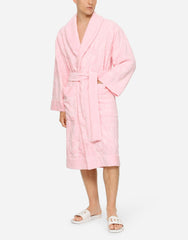 Bath Robe In Terry Cotton Jacquard