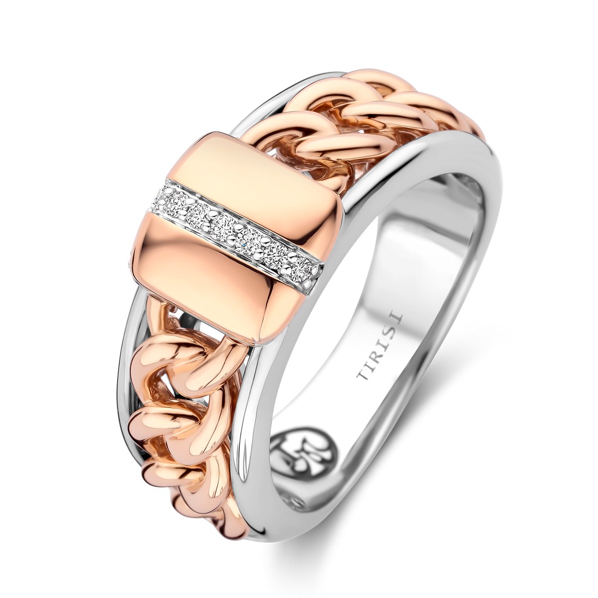 Grumetta Ring with Diamond Line