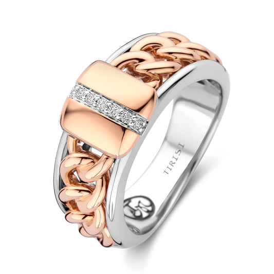 Grumetta Ring with Diamond Line