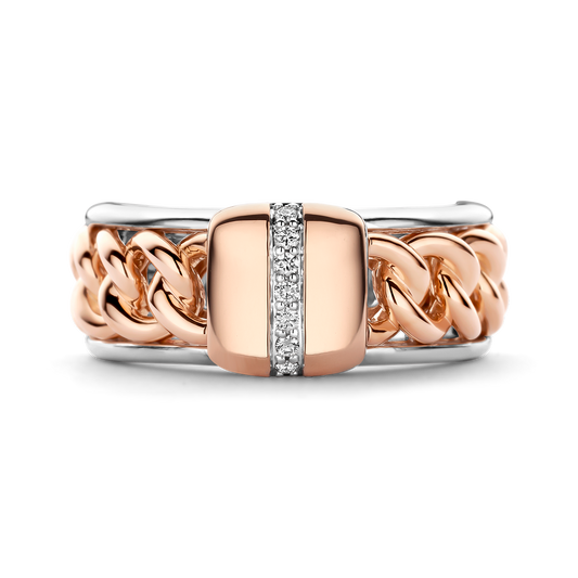 Grumetta Ring with Diamond Line