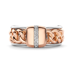 Grumetta Ring with Diamond Line