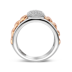 Grumetta Ring with Diamond Pave