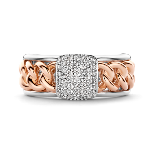 Grumetta Ring with Diamond Pave