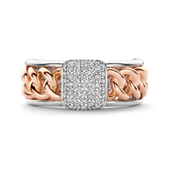 Grumetta Ring with Diamond Pave