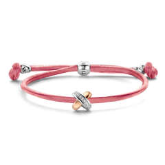 Kisses Sliding Bracelet with Diamond
