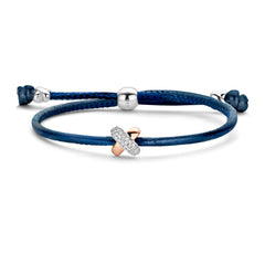 Kisses Sliding Bracelet with Diamond Pavé