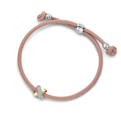 Kisses Sliding Bracelet with Diamond Pavé