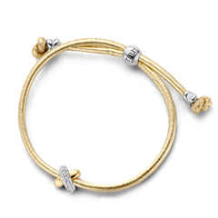 Kisses Sliding Bracelet with Diamond Pavé
