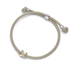Kisses Sliding Bracelet with Diamond Pavé