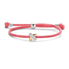 Kisses Sliding Bracelet with Diamond Pavé