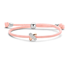 Kisses Sliding Bracelet with Diamond Pavé