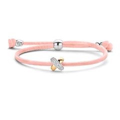 Kisses Sliding Bracelet with Diamond Pavé