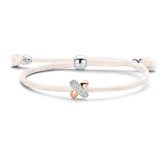 Kisses Sliding Bracelet with Diamond Pavé