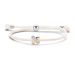 Kisses Sliding Bracelet with Diamond Pavé