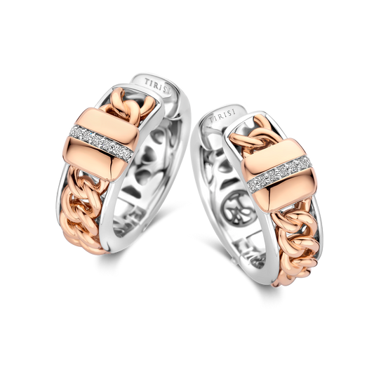Grumetta Earrings with Diamond Line