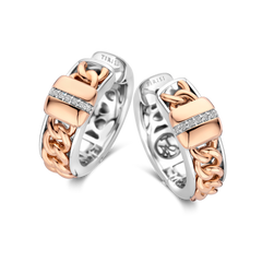 Grumetta Earrings with Diamond Line