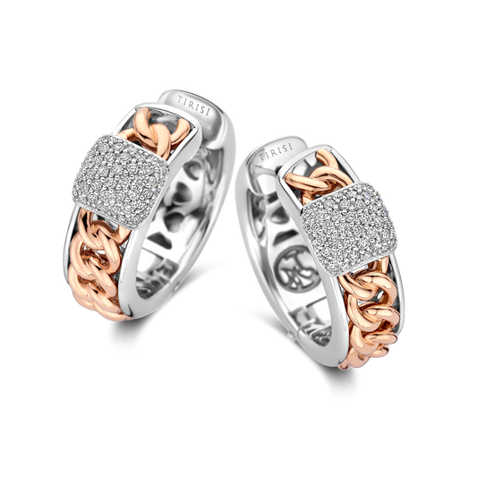 Grumetta Earrings with Diamond Pave