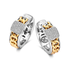 Grumetta Earrings with Diamond Pave