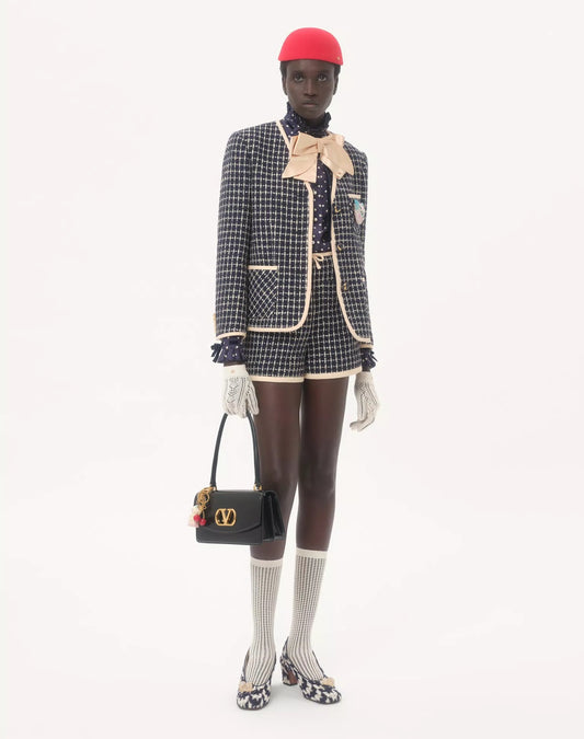 Twill Shirt With Plus De Pois Print