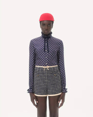 Twill Shirt With Plus De Pois Print