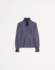 Twill Shirt With Plus De Pois Print