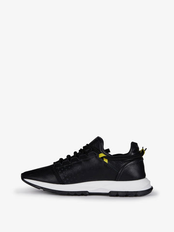 Spectre runner sneakers in perforated leather with zip