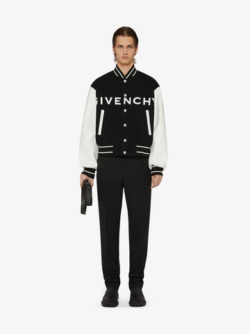 GIVENCHY varsity jacket in wool and leather