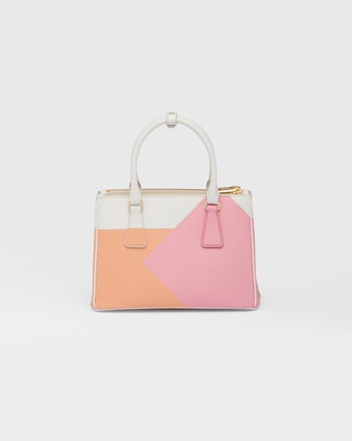 Prada Small Galleria Saffiano Leather Bag In Pink