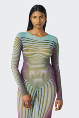 Exclusive - The Blue Body Morphing Dress