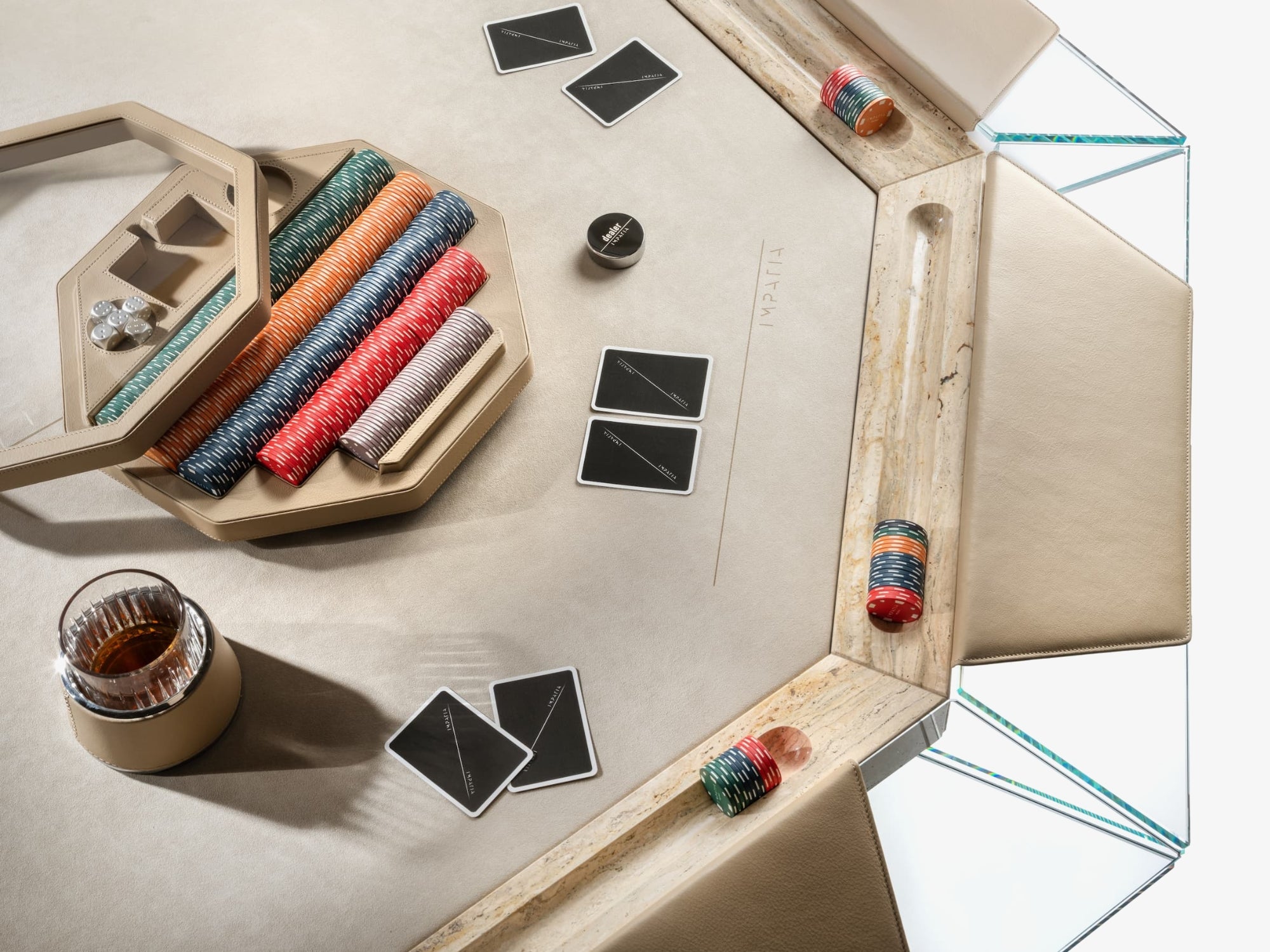 Unootto Marble Card Table IMPATIA