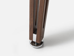 Unootto Marble Card Table IMPATIA wood detail