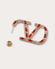 Vlogo Signature Metal, Pearl, Enamel And Swarovski® Crystal Earrings