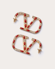 Vlogo Signature Metal, Pearl, Enamel And Swarovski® Crystal Earrings