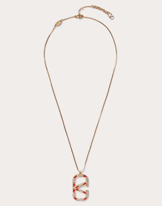 Vlogo Signature Metal, Pearl, Enamel And Swarovski® Crystal Necklace