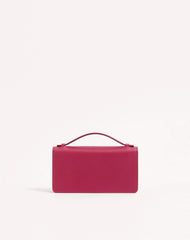 Vlogo Signature Grainy Calfskin Wallet With Chain