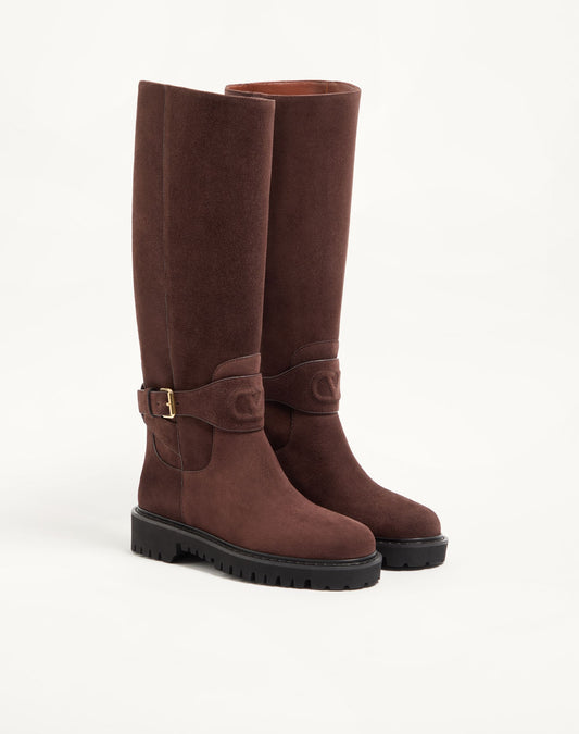 Vlogo Signature Split Leather Boot 40mm