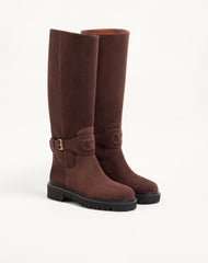 Vlogo Signature Split Leather Boot 40mm