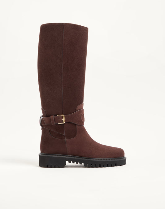 Vlogo Signature Split Leather Boot 40mm