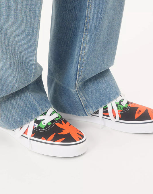 Valentino Garavani And Vans Low-Top Fabric Trainer With Vlogo Checkerboard Print And Tropical Leaves Print