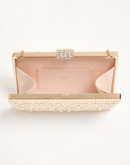 Valentino Garavani Berthe Clutch With Pearls And Rhinestones