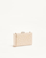 Valentino Garavani Berthe Clutch With Pearls And Rhinestones