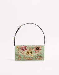 Valentino Garavani DeVain Embroidered Small Shoulder Bag