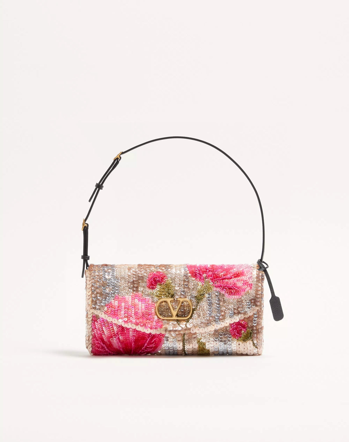 Valentino Garavani Devain Small Embroidered Shoulder Bag