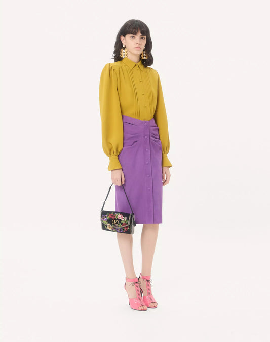 Valentino Garavani Devain Small Embroidered Shoulder Bag