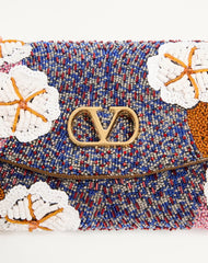 Valentino Garavani Devain Small Embroidered Shoulder Bag