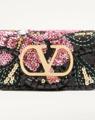 Valentino Garavani Locò Small Embroidered Shoulder Bag