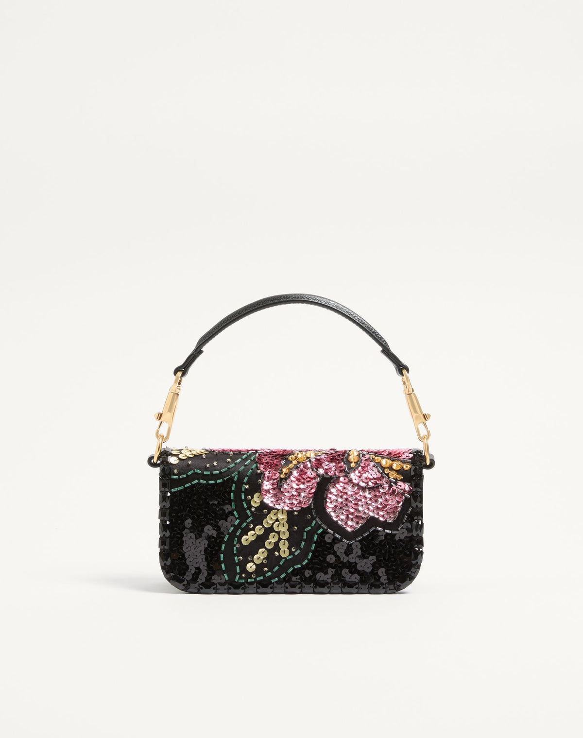 Valentino Garavani Locò Small Embroidered Shoulder Bag