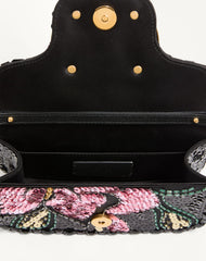 Valentino Garavani Locò Small Embroidered Shoulder Bag